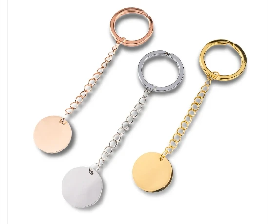 keychains for portrait in gold, silver and rose gold color